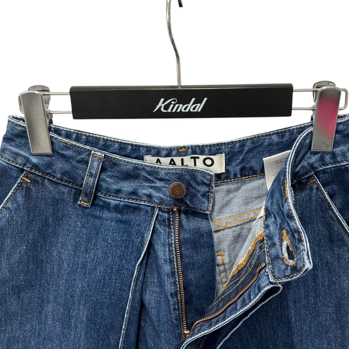 AALTO Classical Front Pleat Denimデニムパンツ 古着・中古-3枚目のアイテム画像