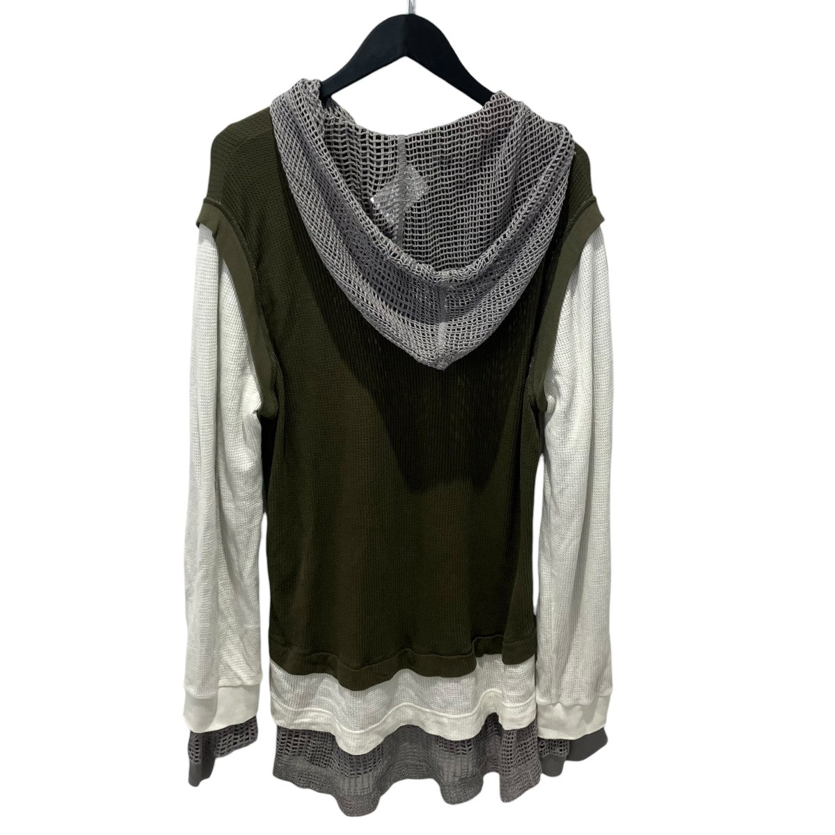 GIVENCHY Overlapped Hooded T-Shirt Multicolor長袖カットソーBM71K93YGS 古着・中古-2枚目のアイテム画像