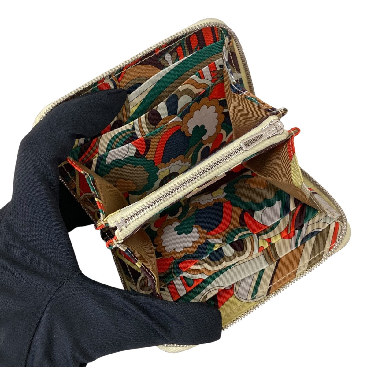 HERMES アザップコンパクトシルクイン財布 古着・中古-3枚目のアイテム画像