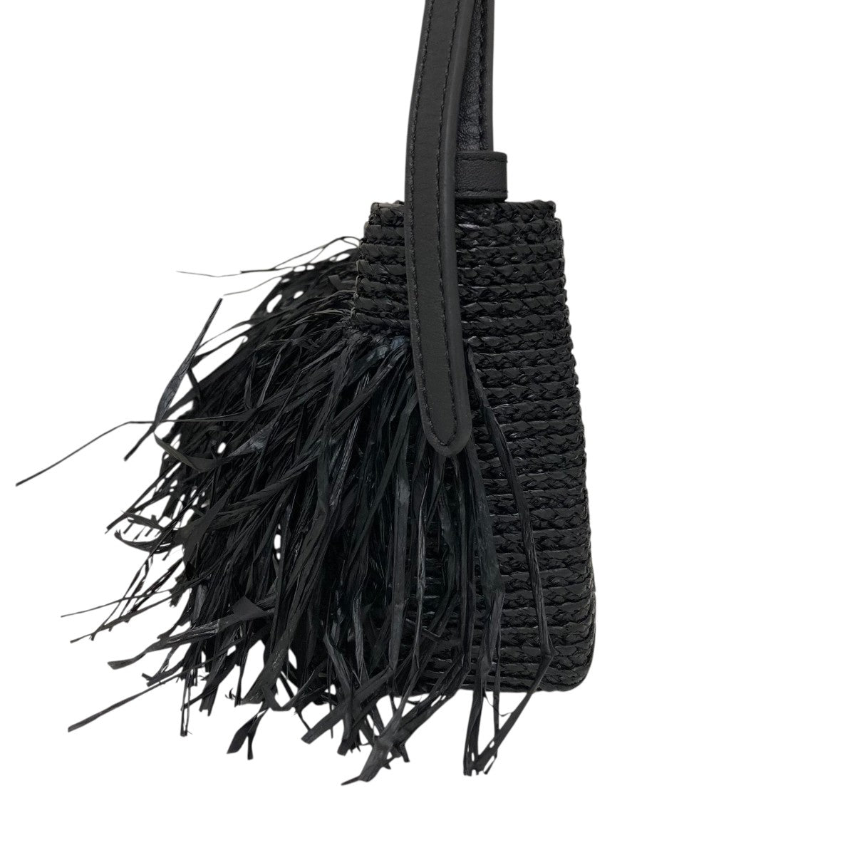 HELEN KAMINSKI DAWN RAFFIA FRINGE CROSSBODYショルダーバッグ 古着・中古-3枚目のアイテム画像