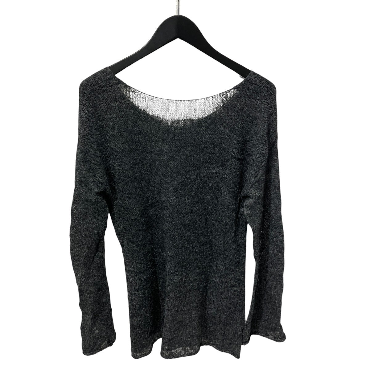 Sheer mohair V topモヘアニットEEM-43020-B