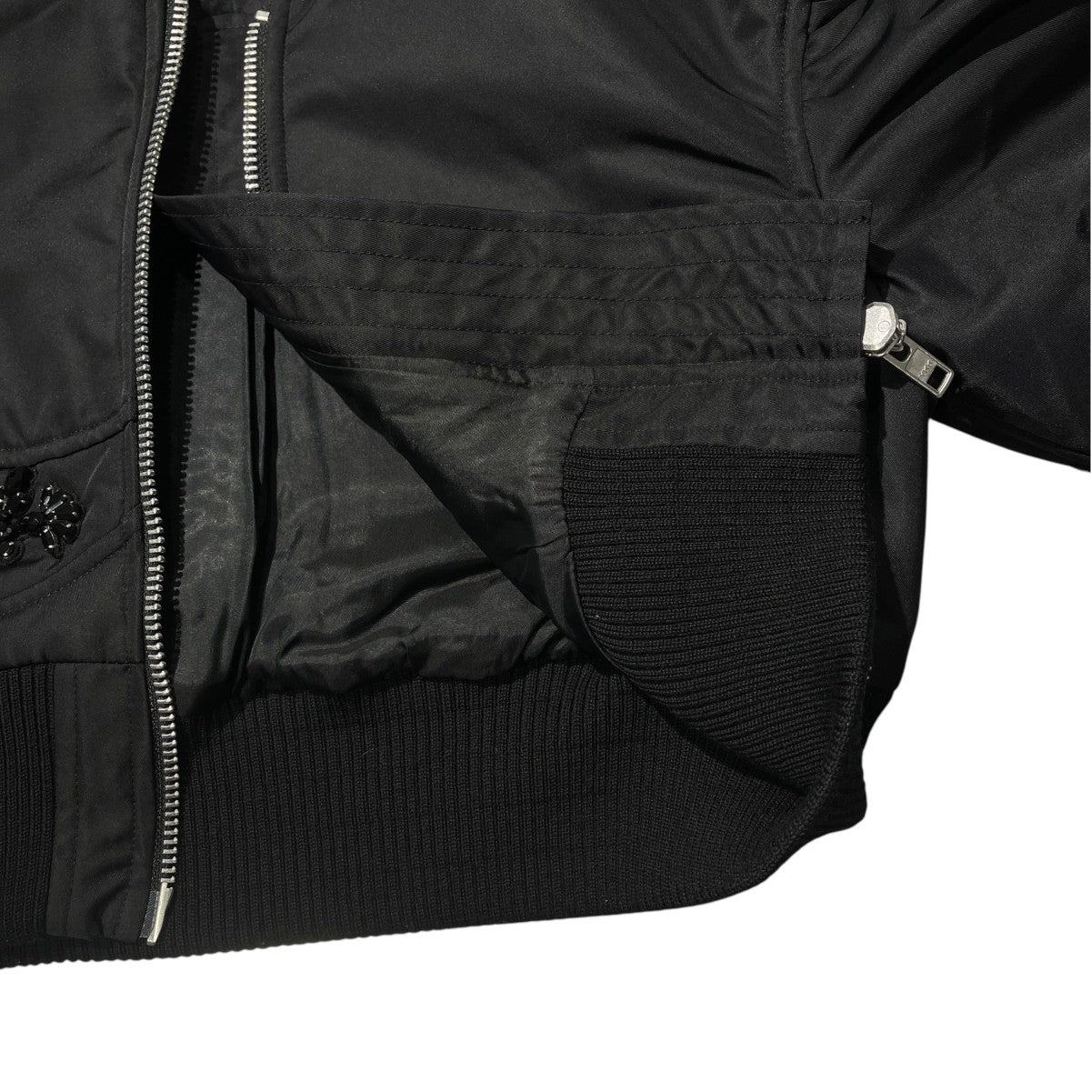 Cropped Bomber Zip-Up JacketMA-1ジャケット6060B-1002