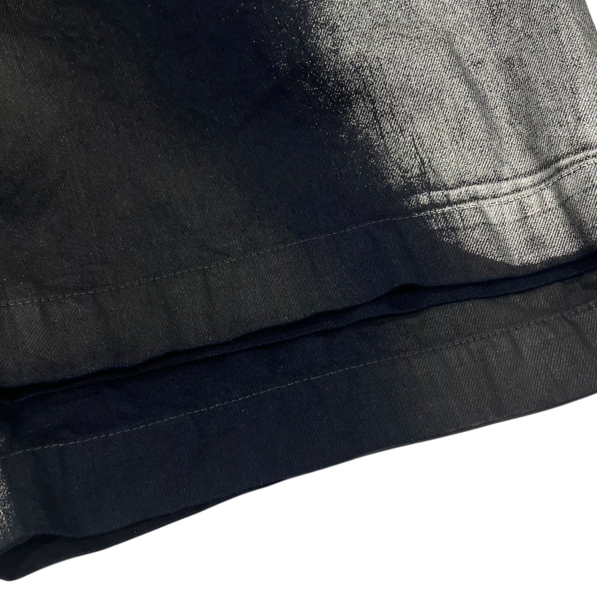 Y’s 26SS8OZ DENIM FOIL PRINT SALOPETTE PANTSデニムオーバーオールYK-D04-006 古着・中古-4枚目のアイテム画像