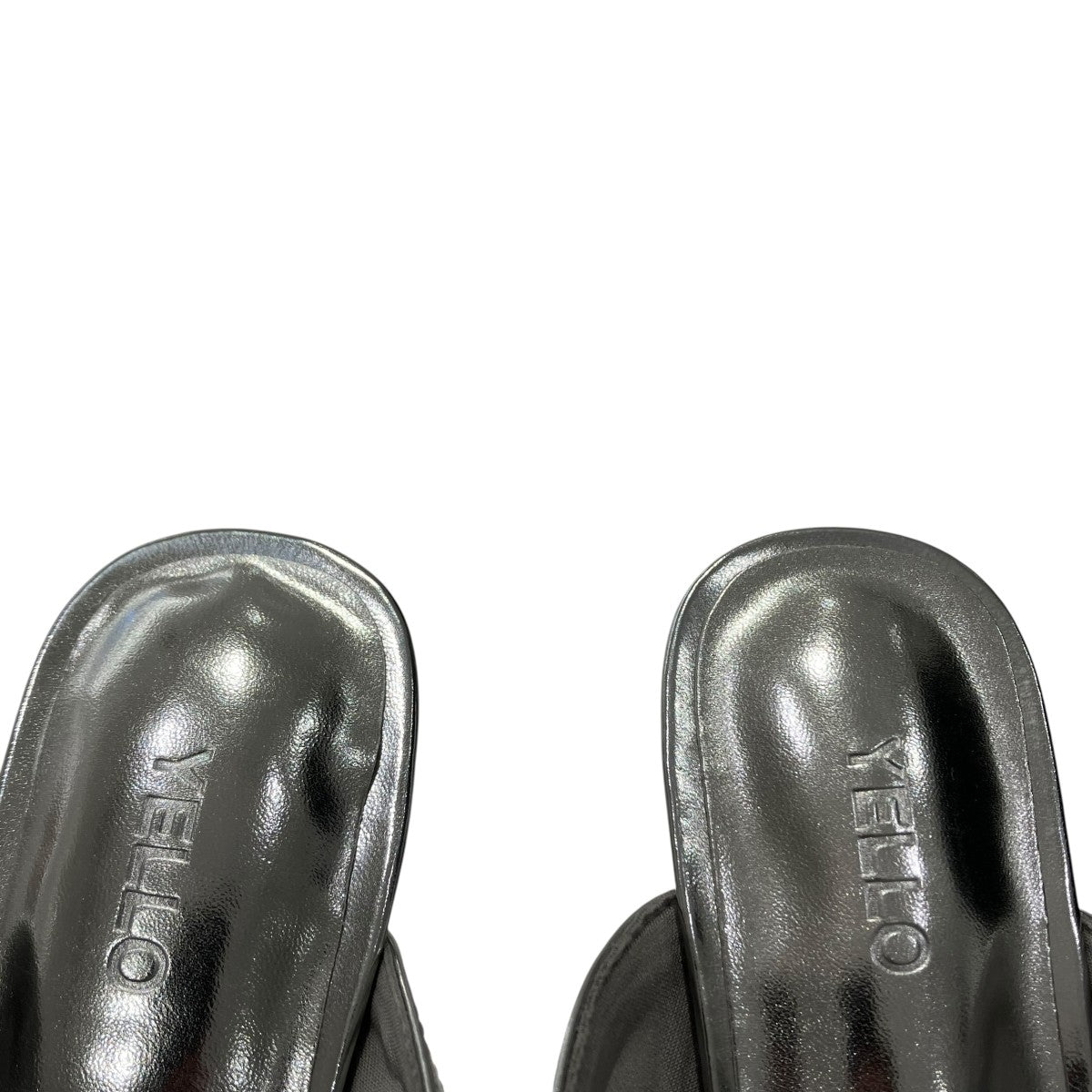YELLO(イエロ) STEEL SNEAKER MULESミュール シルバー サイズ M(約23.5