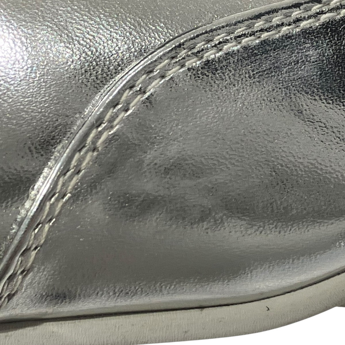 YELLO(イエロ) STEEL SNEAKER MULESミュール シルバー サイズ M(約23.5