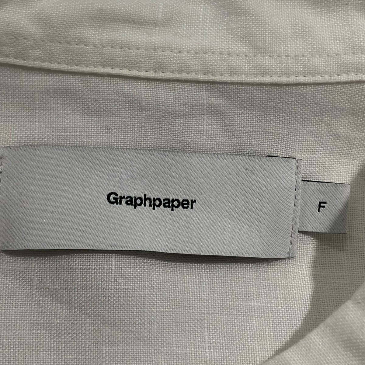 Graphpaper 長袖シャツGM222-50008 Linen L/S Oversized Band Collar Shirt 古着・中古-5枚目のアイテム画像