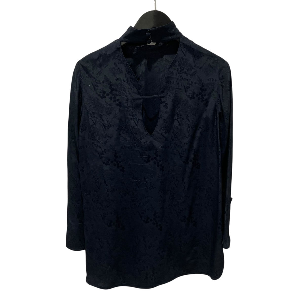 mame kurogouchi Floral Jacquard High Neck Blouse長袖ブラウスMM24FW-SH511 古着・中古-2枚目のアイテム画像
