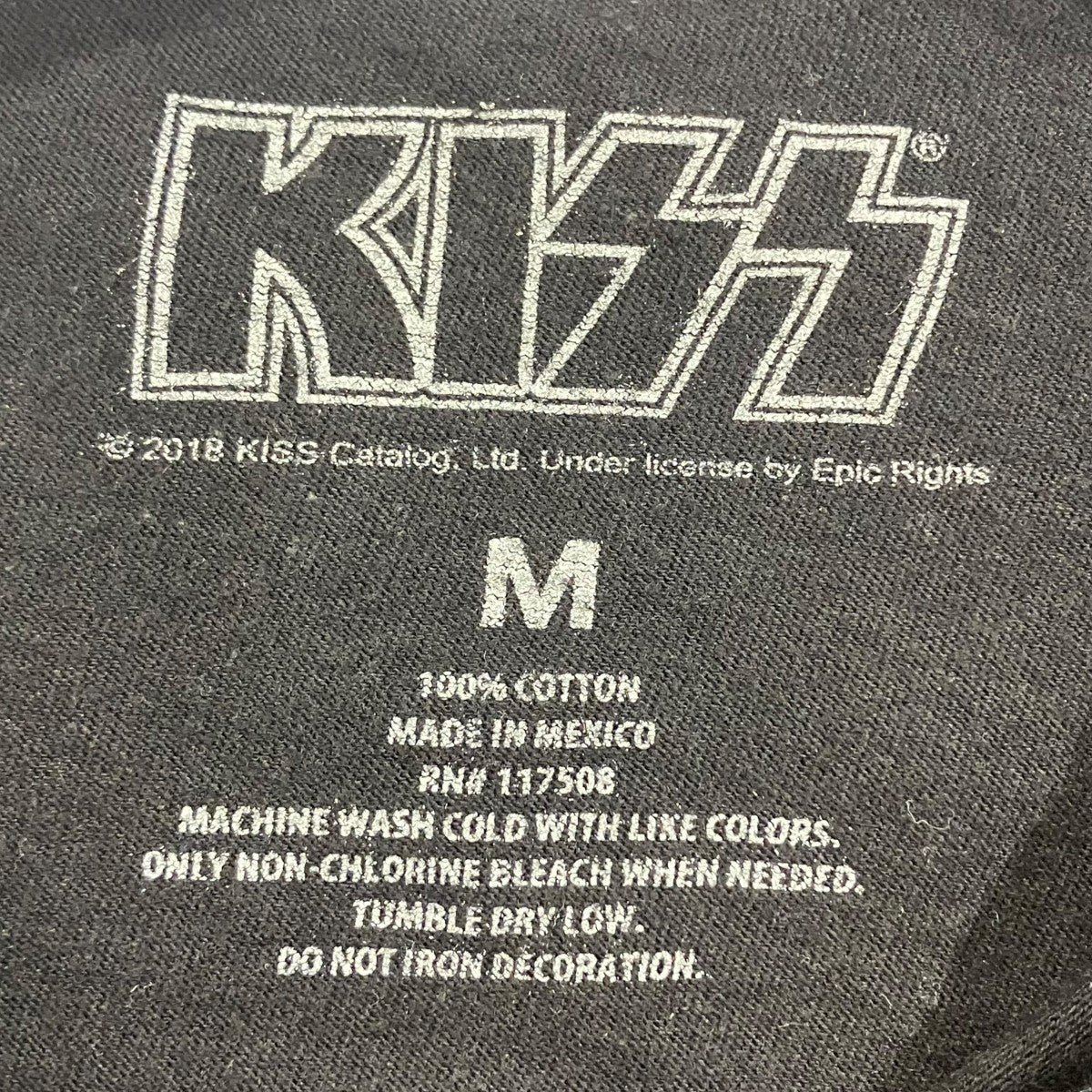 KISS フロントロゴプリントバンドTシャツ 古着・中古-5枚目のアイテム画像