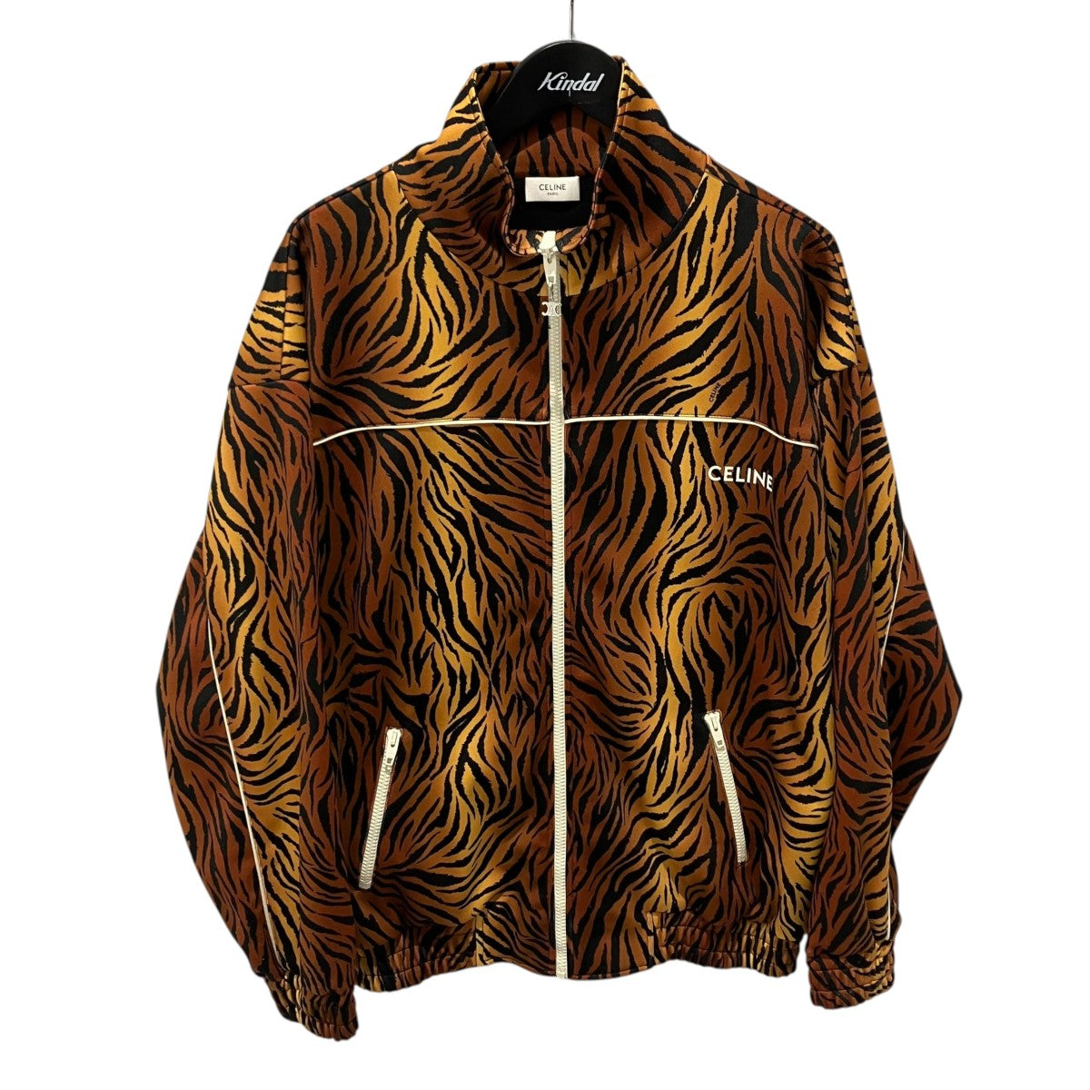 CELINE 22SSTiger Zip Up Track Jacketトラックジャケット2Y654382Q 古着・中古-1枚目のアイテム画像