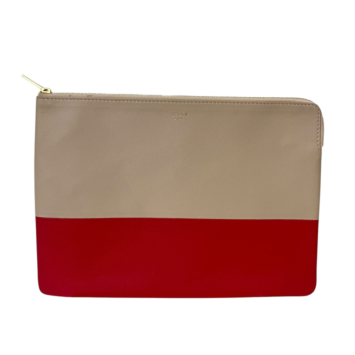 CELINE バイカラークラッチバッグ 古着・中古-1枚目のアイテム画像