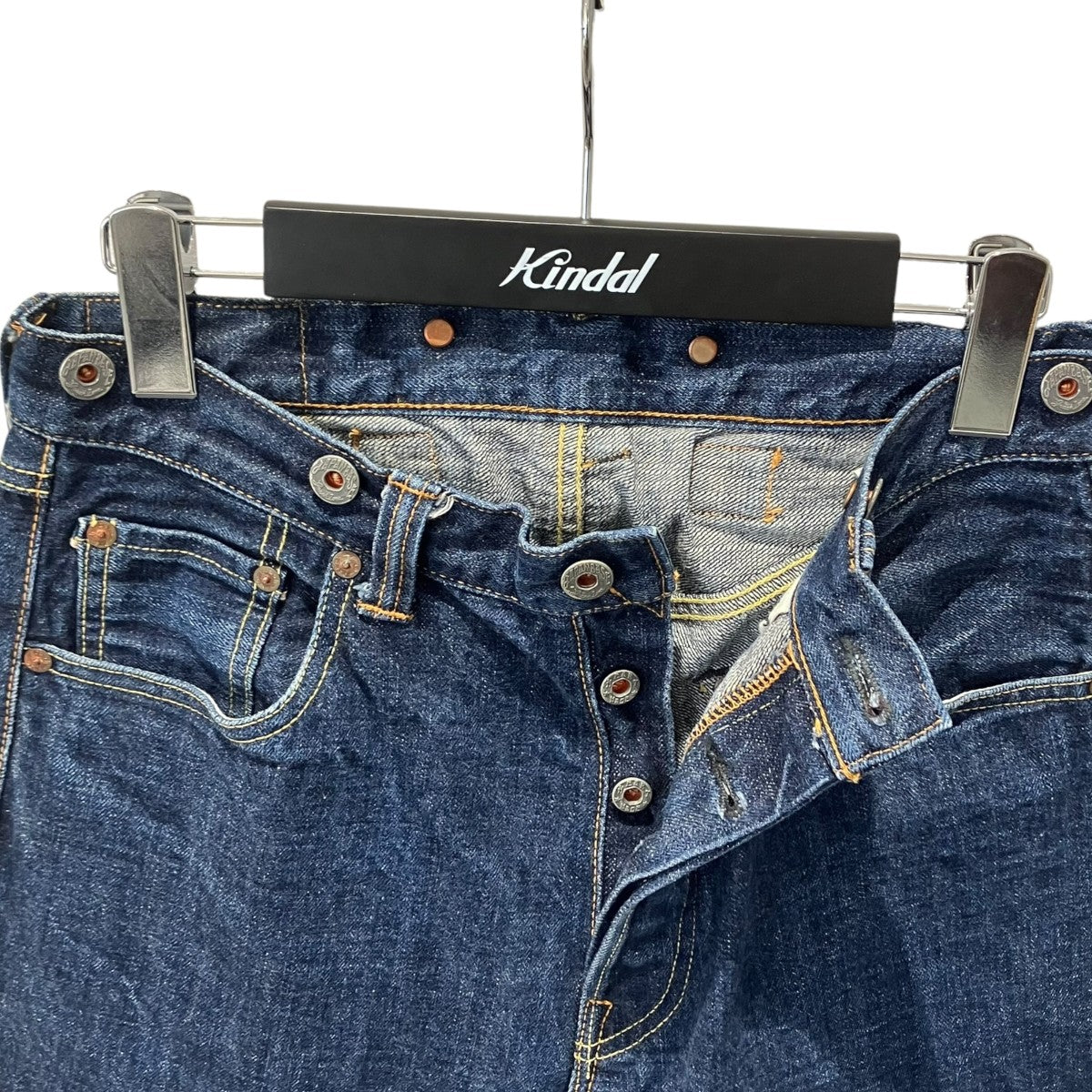 シンチバックデニムデニムパンツ