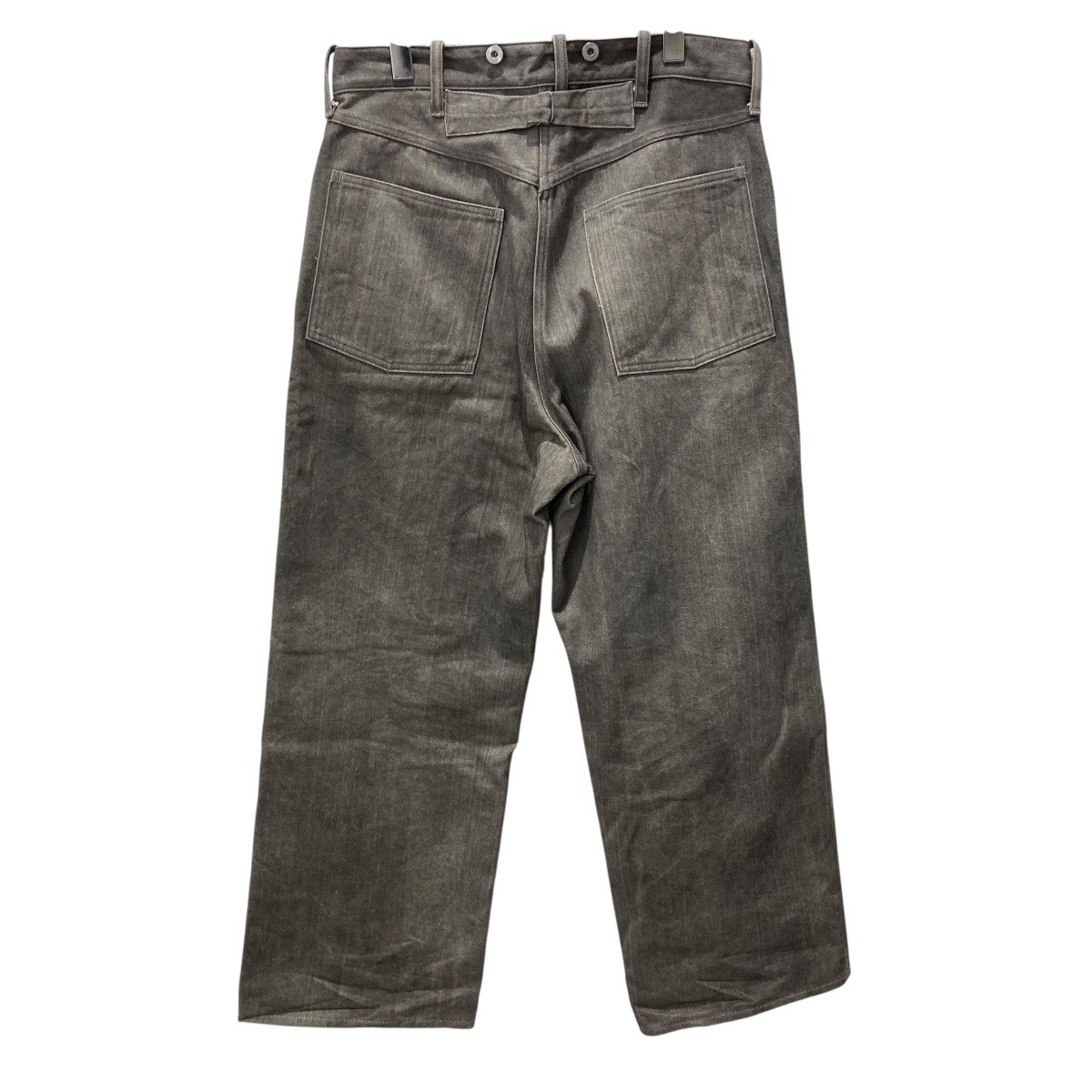T．T 25AWBUCKLE-BACKED TROUSERS HAND DRAWN SUMIデニムパンツLot.209 古着・中古-2枚目のアイテム画像