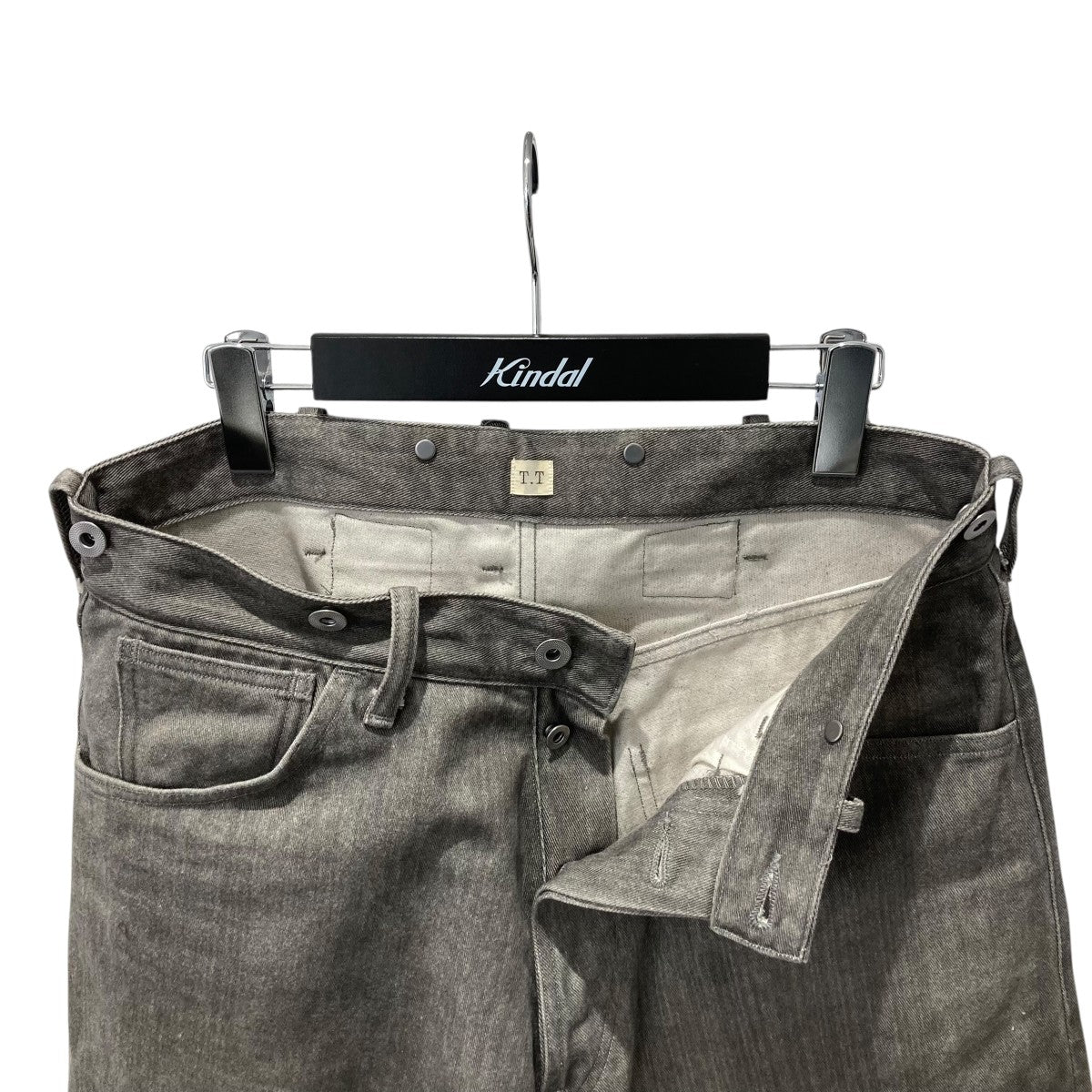 T．T 25AWBUCKLE-BACKED TROUSERS HAND DRAWN SUMIデニムパンツLot.209 古着・中古-3枚目のアイテム画像