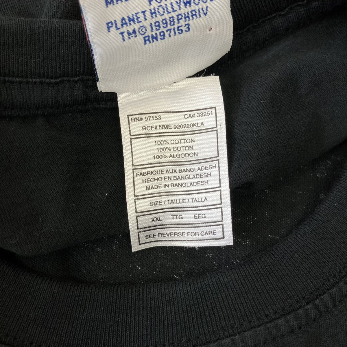 PLANET HOLLYWOOD Tシャツ 古着・中古-4枚目のアイテム画像