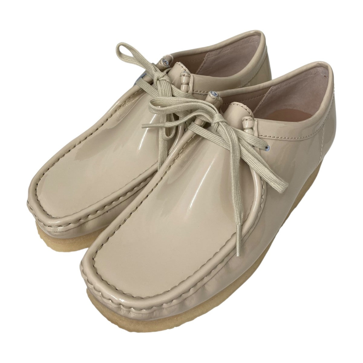 CLARKS×Supreme 25SSPATENT LEATHER WALLABEEパテント ワラビー61713196 古着・中古-1枚目のアイテム画像