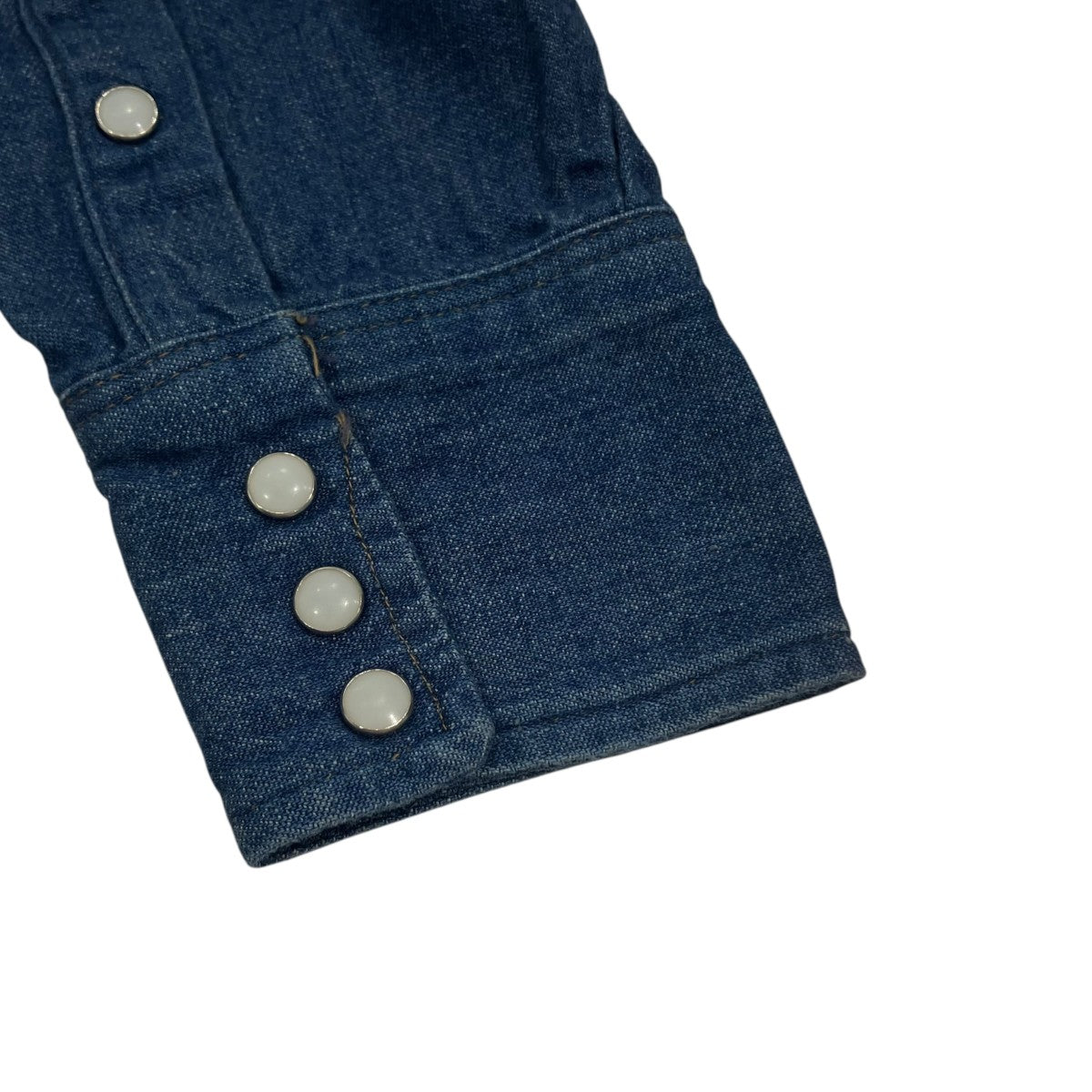 Wrangler(ラングラー) 60s-70s 白タグ デニムウエスタンシャツデニム Wrangler(ラングラー) 60s-70s 白タグ デニムウエスタンシャツデニム