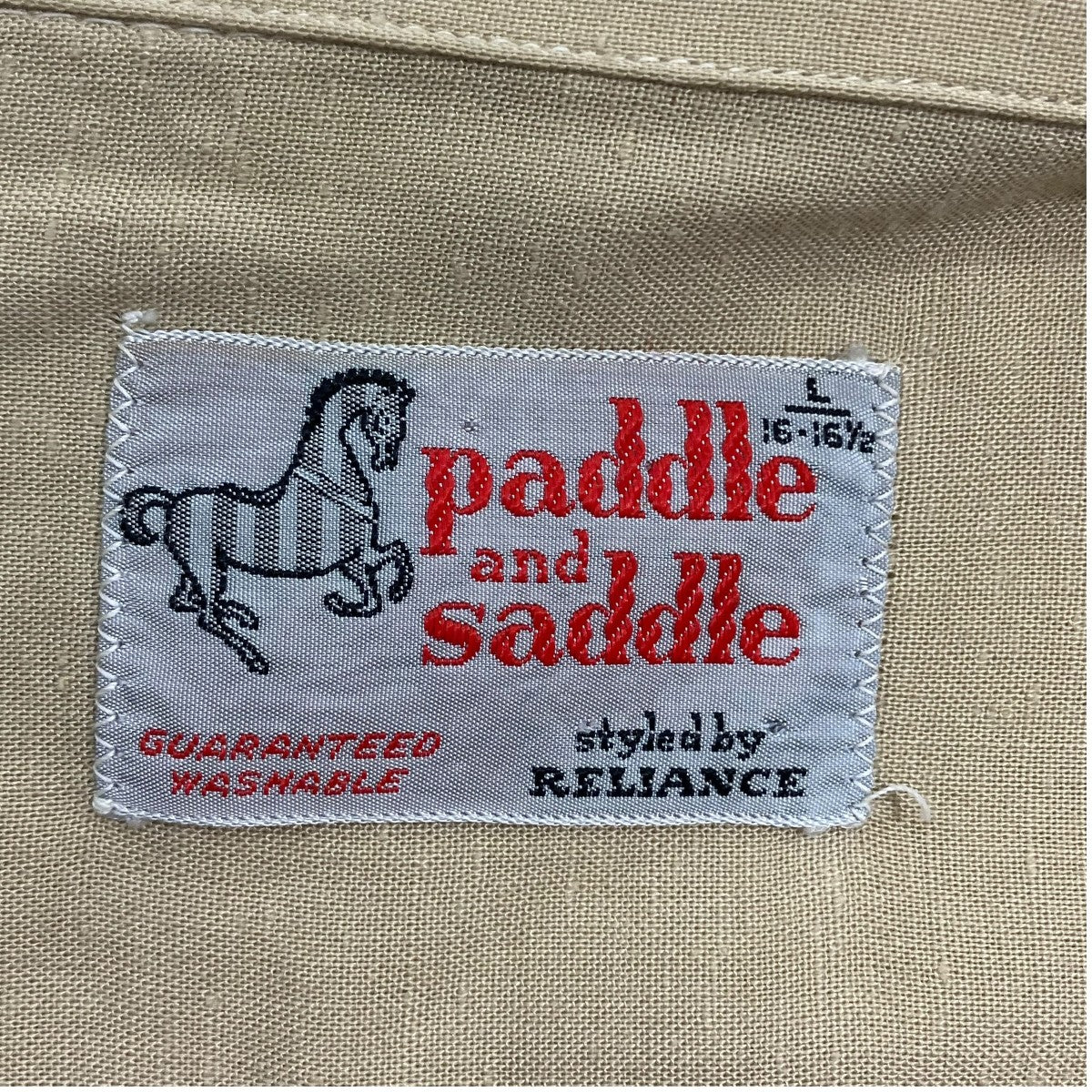 PADDLE AND SADDLE 60s-70s VINTAGE レーヨンシルク開襟シャツシャツ 古着・中古-5枚目のアイテム画像