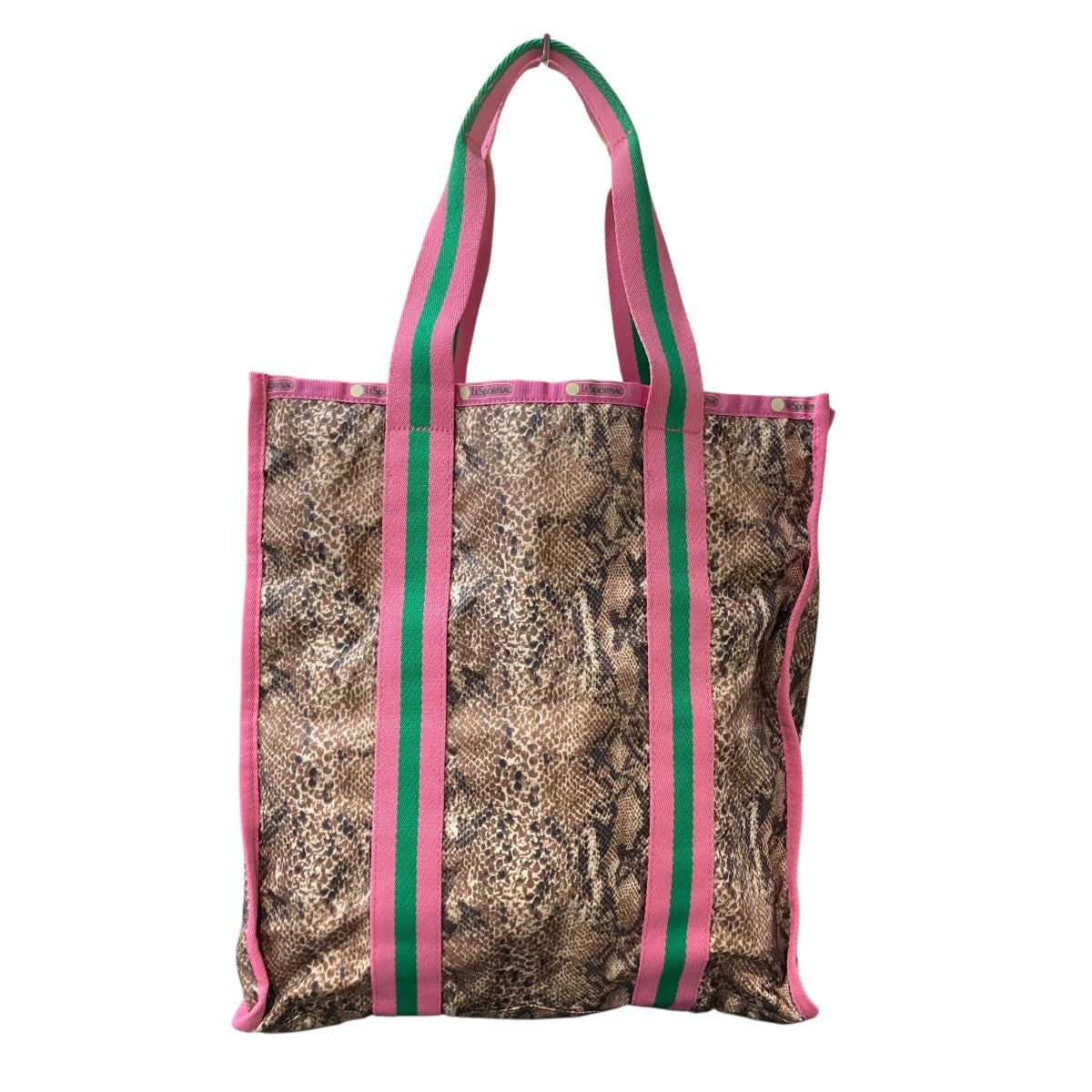 LeSportsac×MUVEIL 22SSLG WEB Book Toteパイソントートバッグ 古着・中古-2枚目のアイテム画像