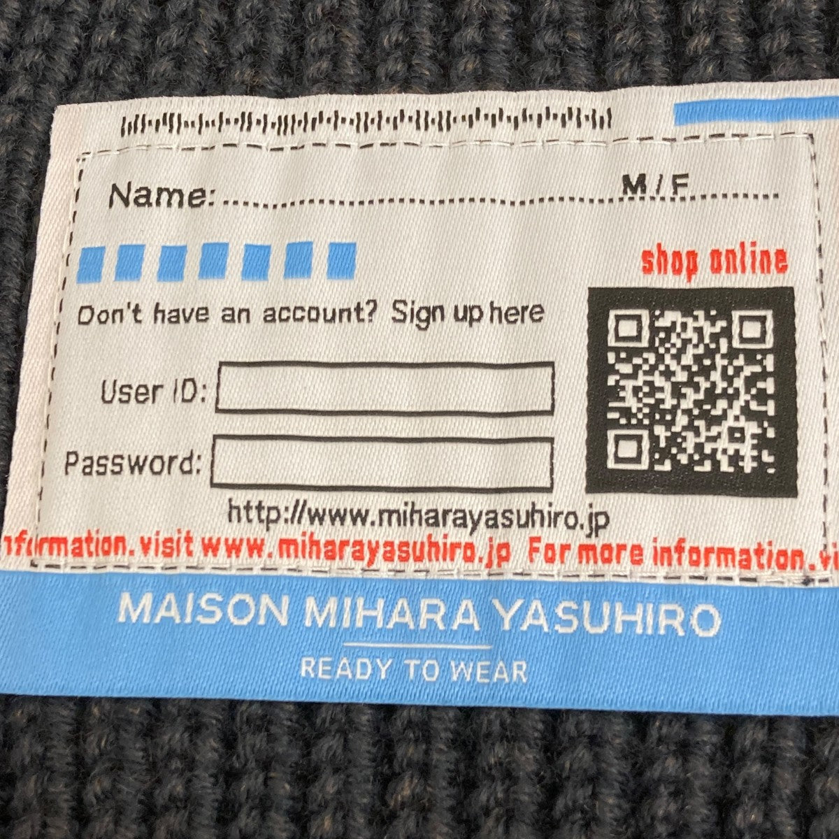 Maison MIHARA YASUHIRO 袖ドッキングマフラーA11AC541 古着・中古-4枚目のアイテム画像