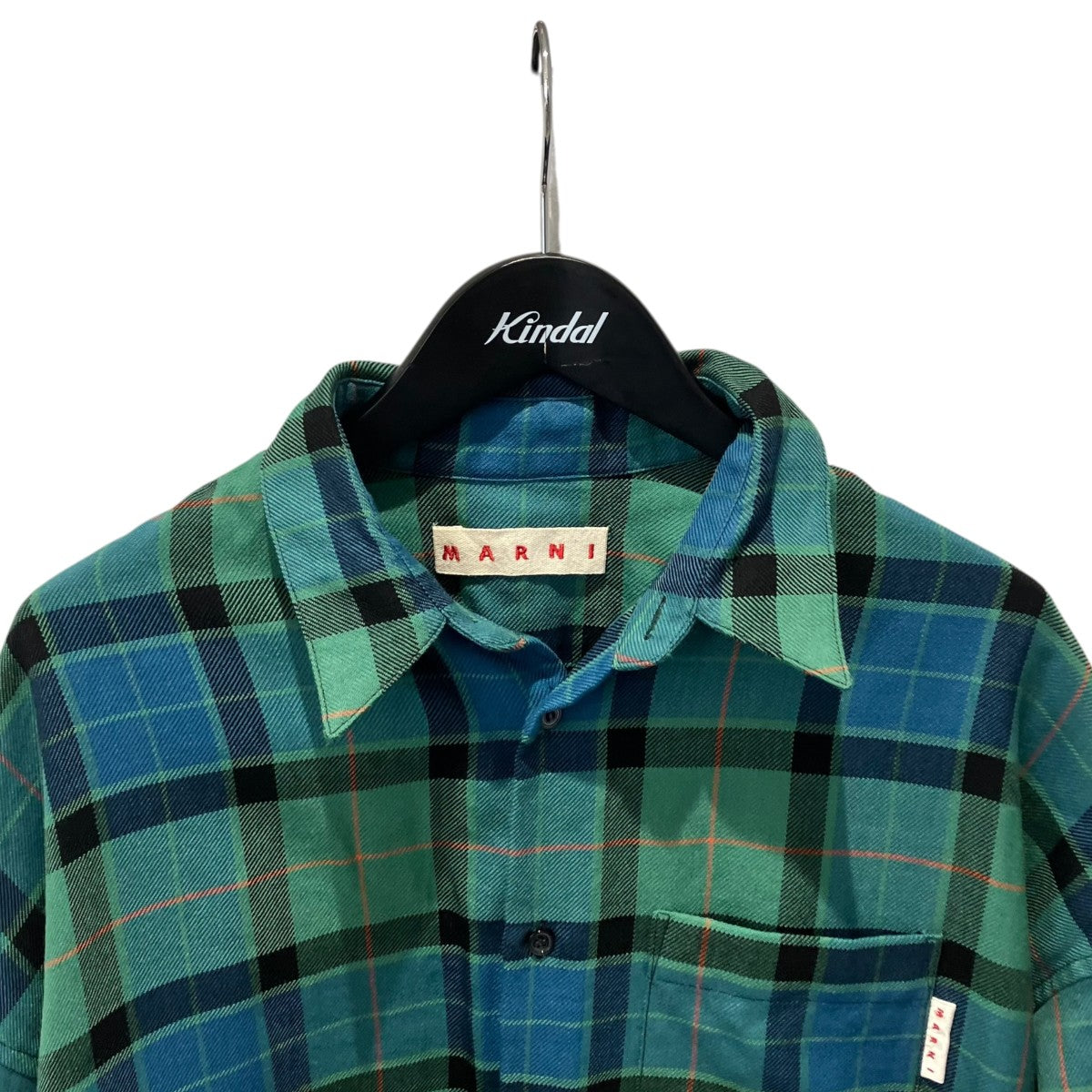 MARNI 22AWウールトロピカルチェックシャツチェックシャツCUMU0061A1 古着・中古-3枚目のアイテム画像
