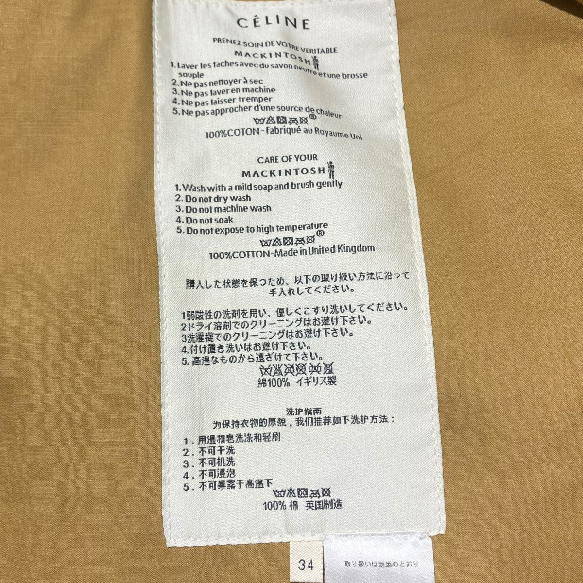 CELINE×MACKINTOSH 16AWフィービー期 ゴム引き ノースリーブ ジレノースリーブコート 古着・中古-4枚目のアイテム画像