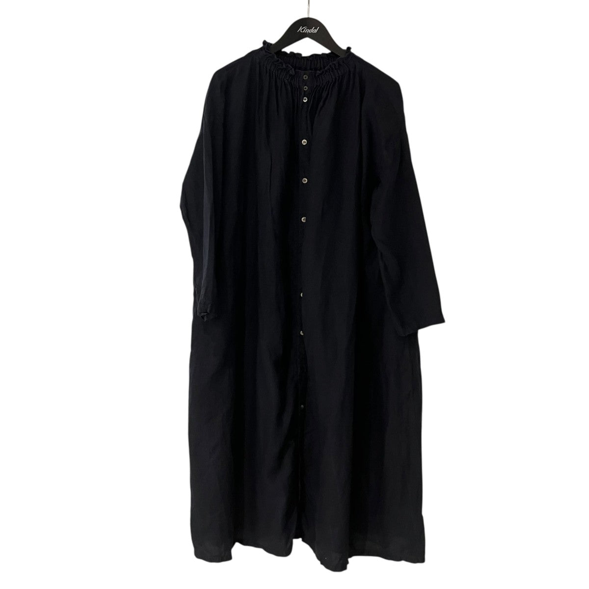 nest Robe リネンシャーリングネックワンピース01171-1101-1 古着・中古-1枚目のアイテム画像