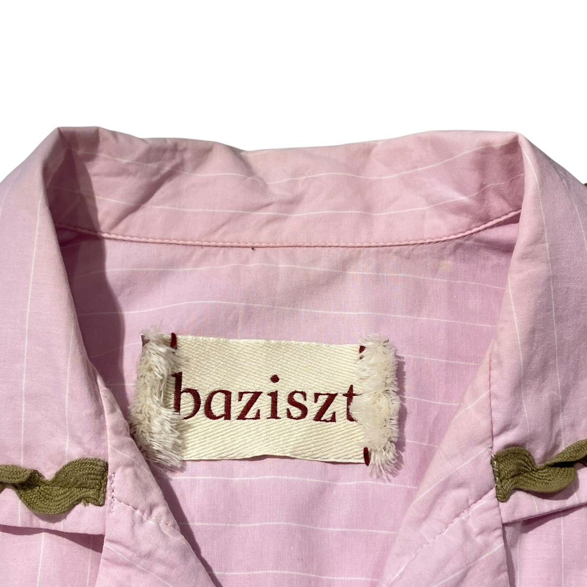 BAZISZT 24SSZAHR SHIRTストライプシャツBAZISZT24SS-1 古着・中古-6枚目のアイテム画像