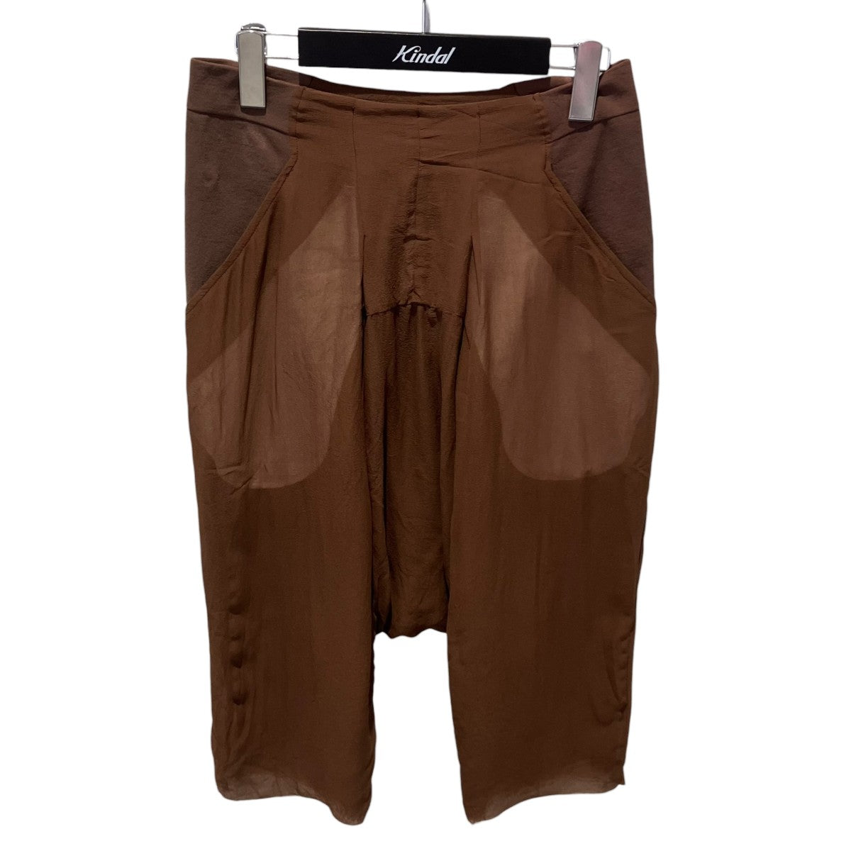 リックオウエンス 21SS RU21S6392-CP チェック柄サルエルイージー チェックサスペンダーカーゴサルエルパンツ<BR>原宿 キングリーマスク