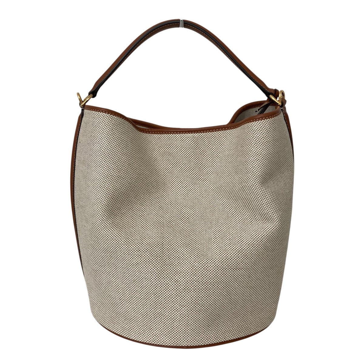 CELINE 16 バケットバッグ テキスタイル＆カーフスキンショルダーバッグ 古着・中古-2枚目のアイテム画像