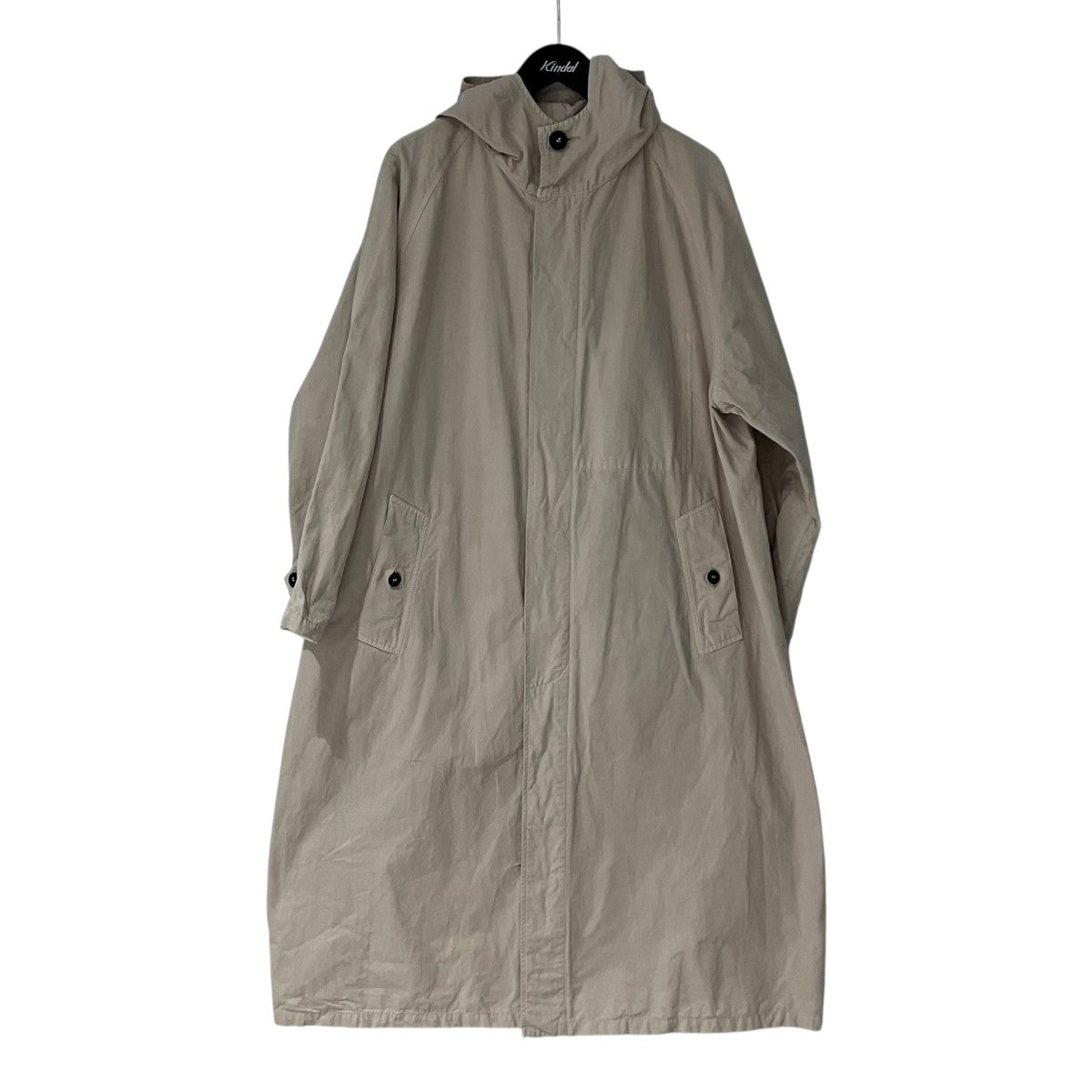 LIGHT WEIGHT COTTON OVERDYE HOODED COATフーデッドコート