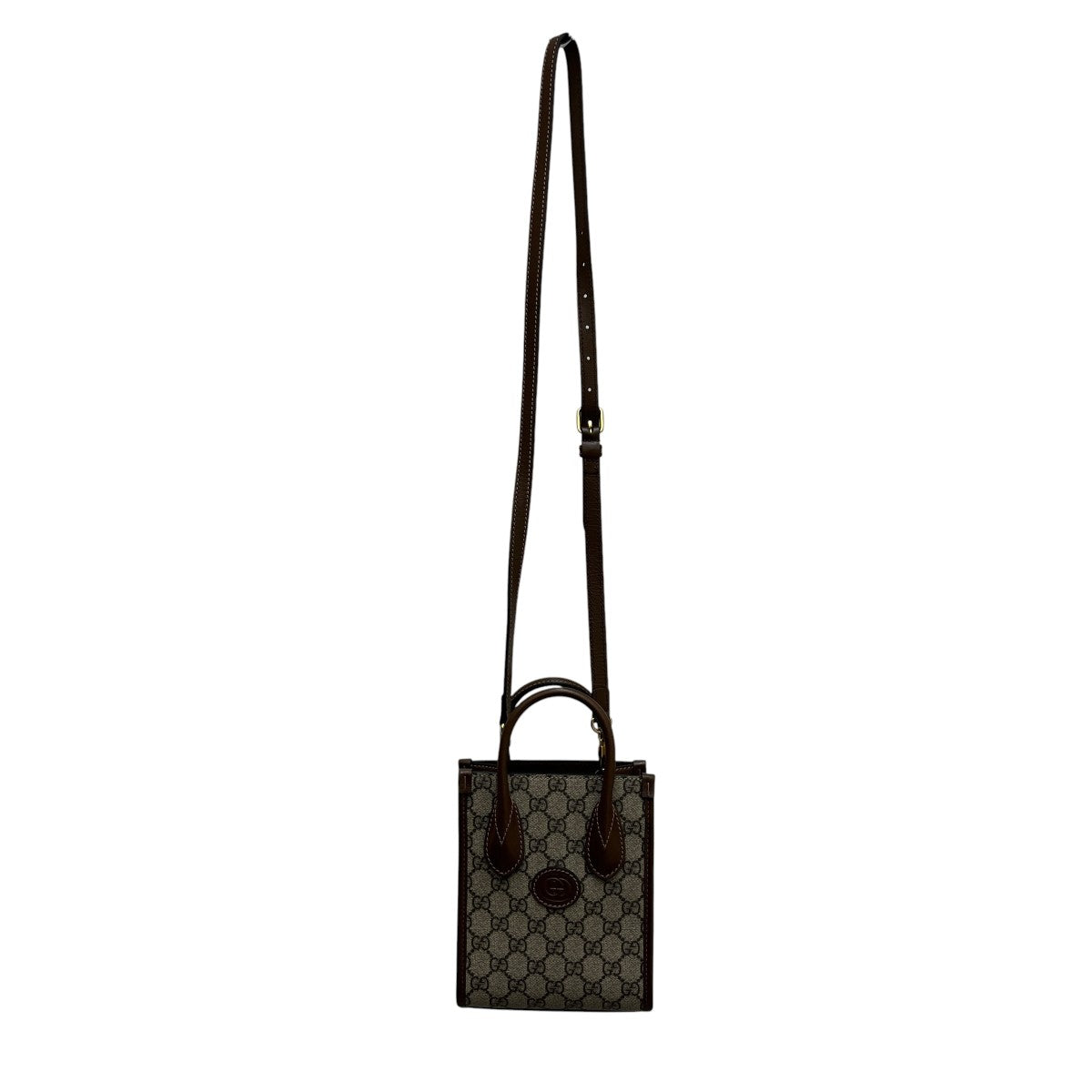 GUCCI インターロッキングGミニトートGGスプリームトートバッグ671623 古着・中古-1枚目のアイテム画像