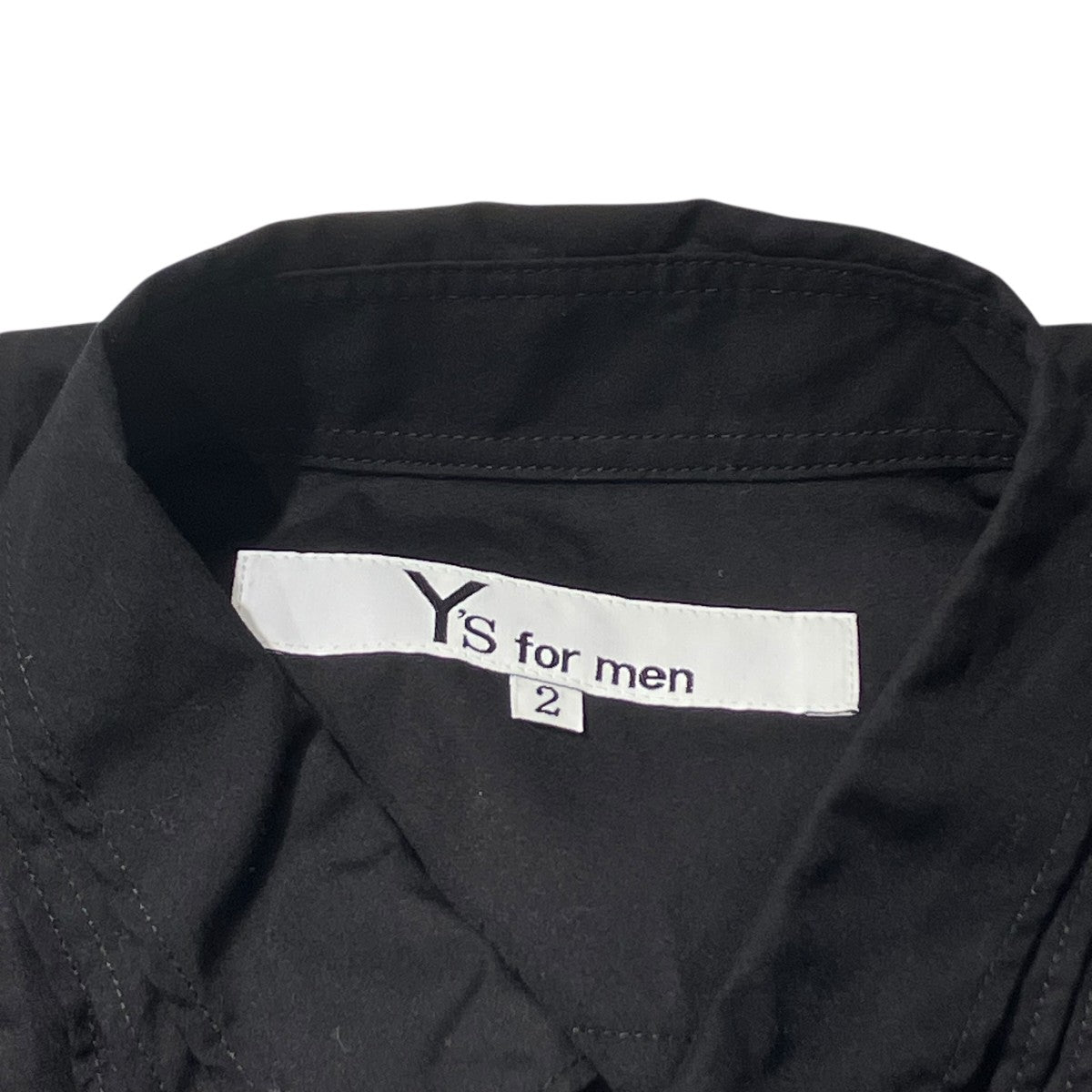 Y’S for men 26SSBROAD SHIRT WITH TRIPLE COLLAR長袖シャツMA-B01-001 古着・中古-6枚目のアイテム画像