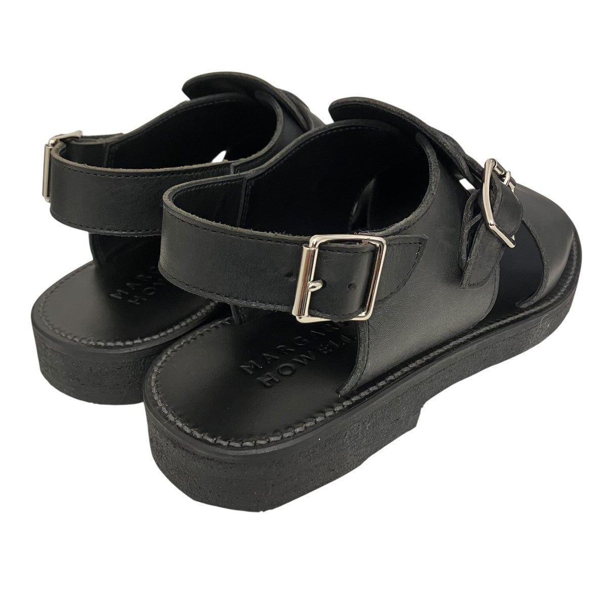 MARGARET HOWELL 23SSITALIAN OIL LEATHERサンダル 古着・中古-2枚目のアイテム画像