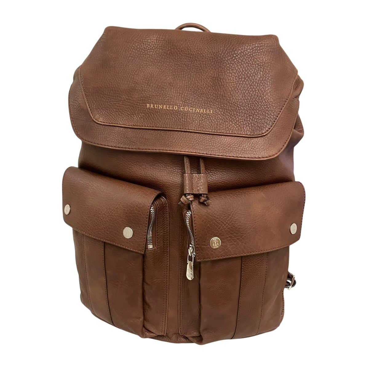 BRUNELLO CUCINELLI カーフスキンレジャーバックパック 古着・中古-1枚目のアイテム画像