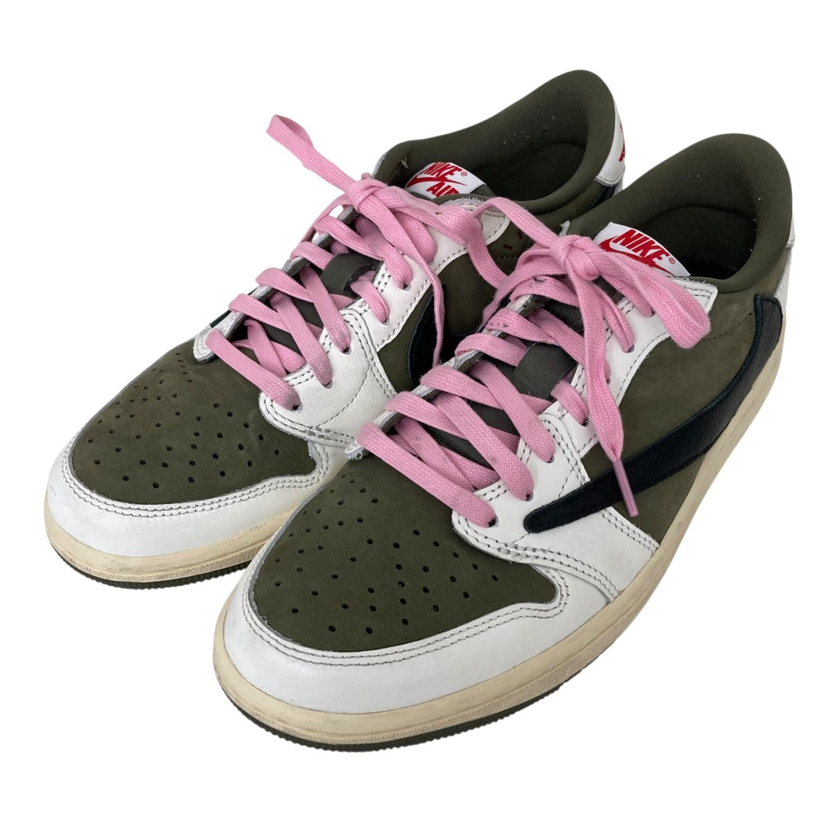 NIKE×Travis Scott Air Jordan 1 Low OG SP Reverse Oliveエアジョーダン1 ロー OG SP スニーカーDM7866-200 古着・中古-1枚目のアイテム画像