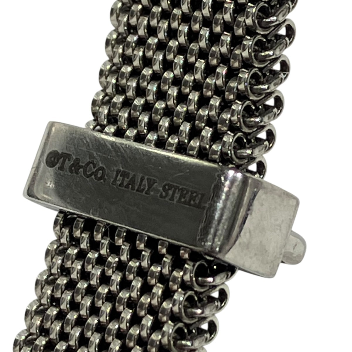 Tiffany ＆ Co． VINTAGE MESH STEEL BRACELET 古着・中古-3枚目のアイテム画像