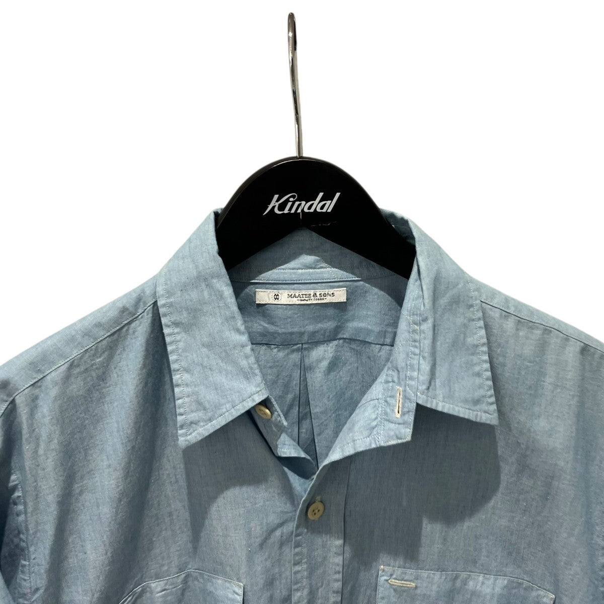 MAATEE＆SONS WORK SHIRTSシャンブレーシャツMT3103-0604A 古着・中古-3枚目のアイテム画像