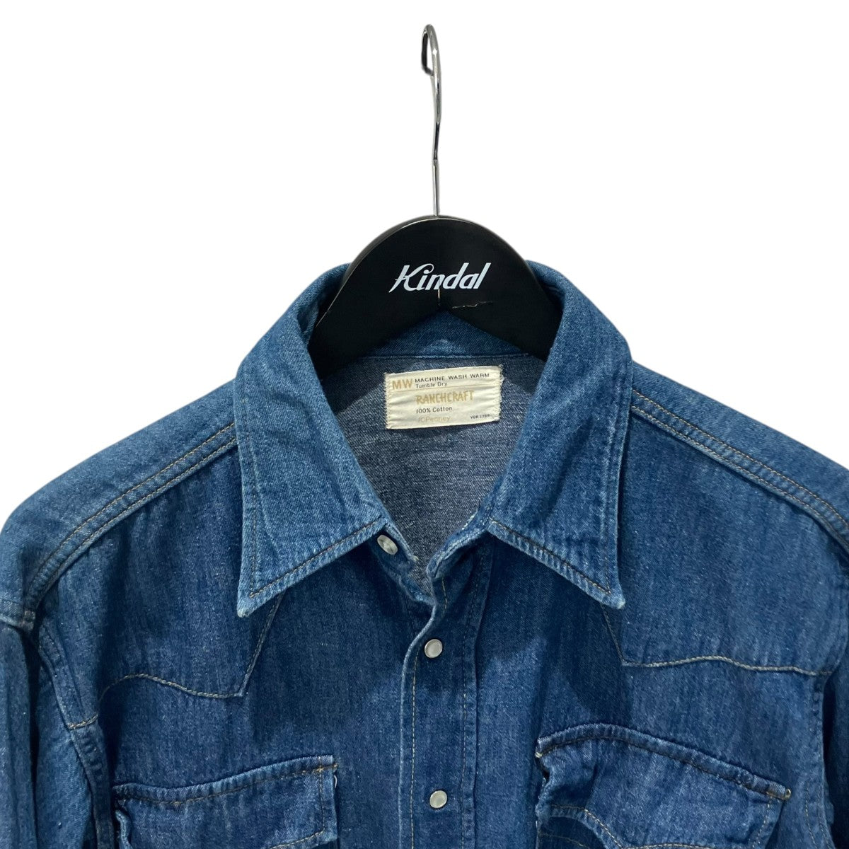 RANCHCRAFT 70svintage JCPenneyデニムシャツ 古着・中古-3枚目のアイテム画像