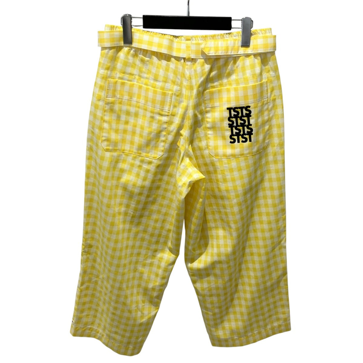 TSTS GINGHAM BELTED PANTSタックパンツ24SMM0303 古着・中古-2枚目のアイテム画像