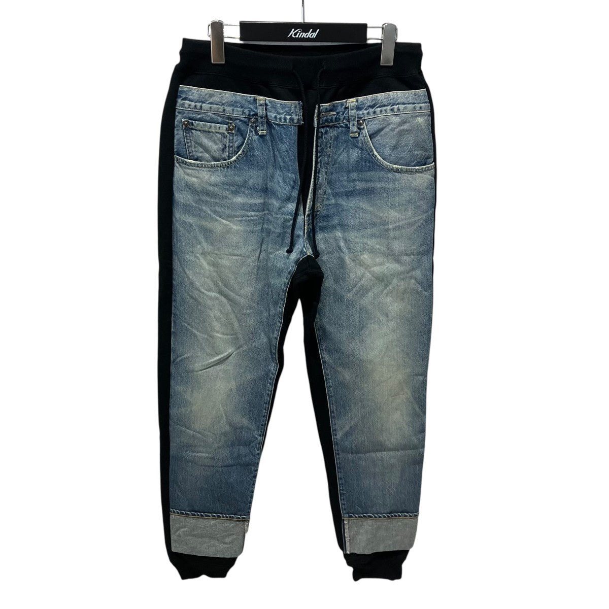JUNYA WATANABE CDG×LEVI’S 22AWスウェット×デニム 再構築デニムパンツスウェットパンツJJ-P106 古着・中古-1枚目のアイテム画像