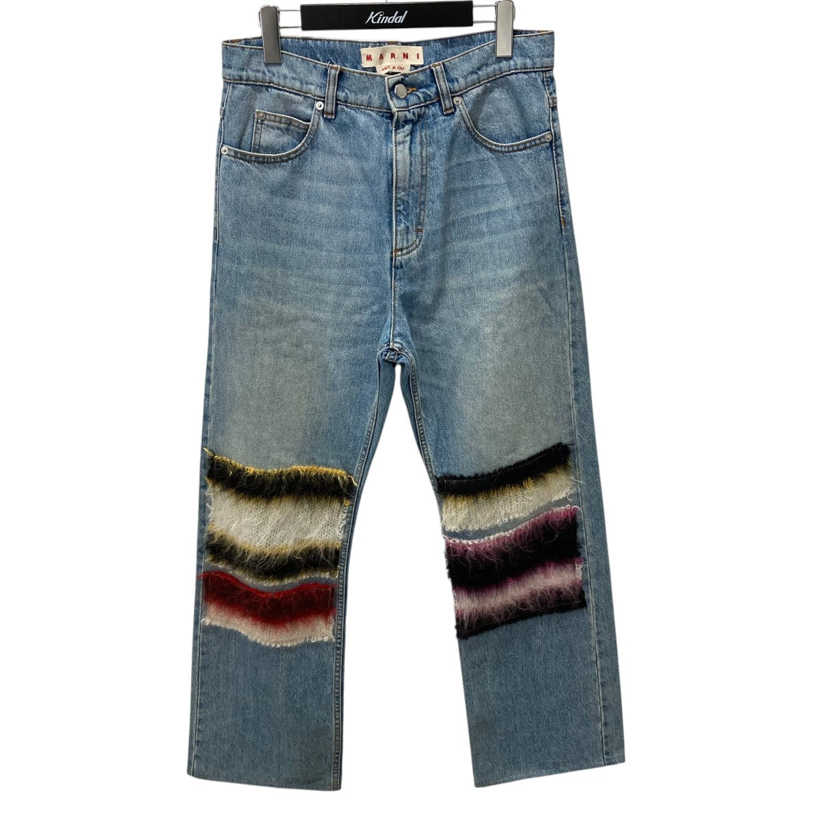 MARNI 22AWエンブロイダリーストライプパッチデニムパンツデニムパンツPUJU0021L0 古着・中古-1枚目のアイテム画像
