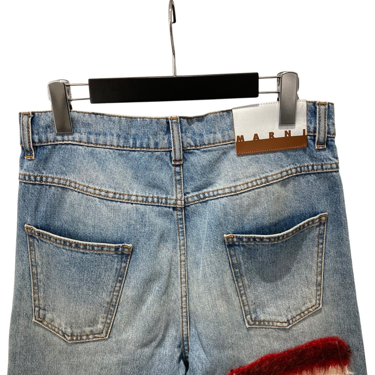 MARNI 22AWエンブロイダリーストライプパッチデニムパンツデニムパンツPUJU0021L0 古着・中古-4枚目のアイテム画像