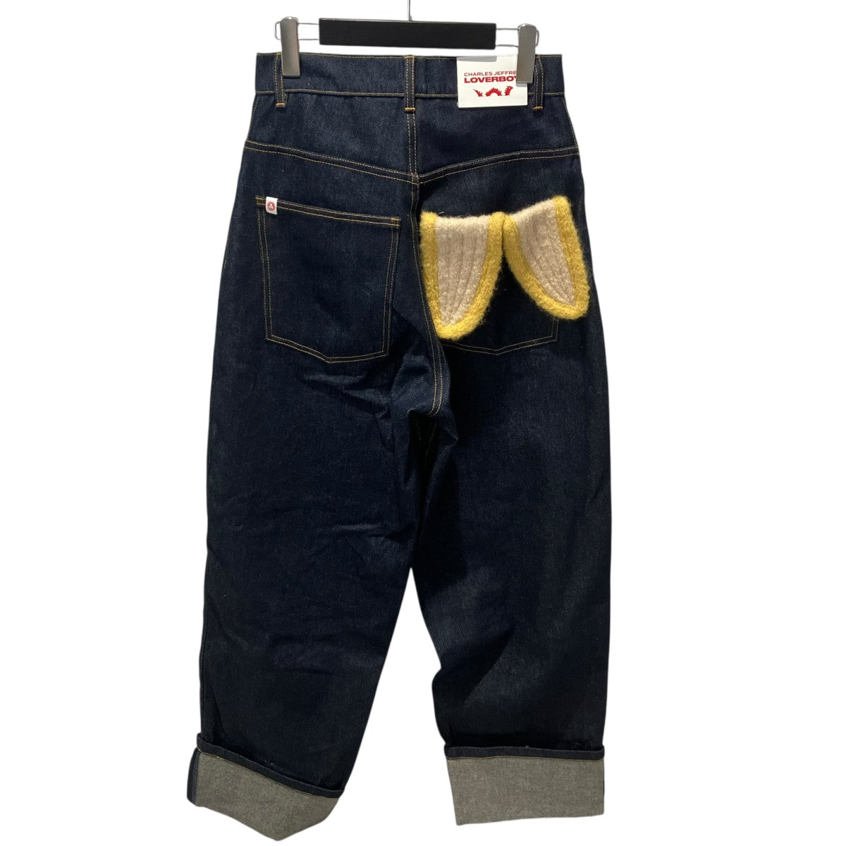 CHARLES JEFFREY LOVERBOY LOOSE FIT JEAN WITH KNITTED POCKETデニムパンツ 古着・中古-2枚目のアイテム画像