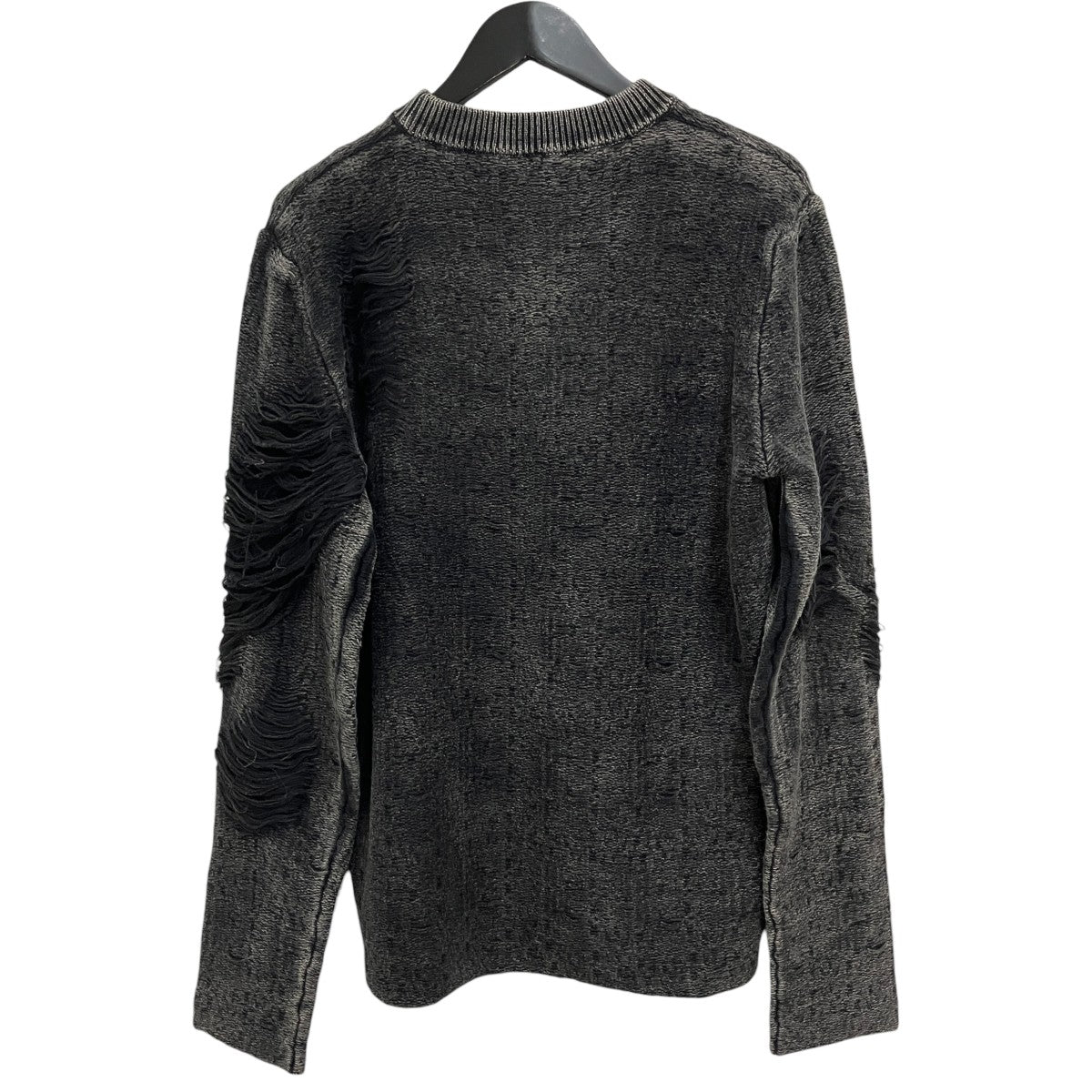 DIESEL K-FJORDI-ROUNDダメージ加工クルーネックニットA21876 古着・中古-2枚目のアイテム画像