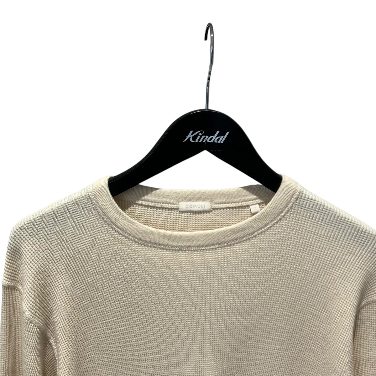 COMOLI コットンカシミヤ ワッフル長袖クルー長袖TシャツC03-05018 古着・中古-3枚目のアイテム画像