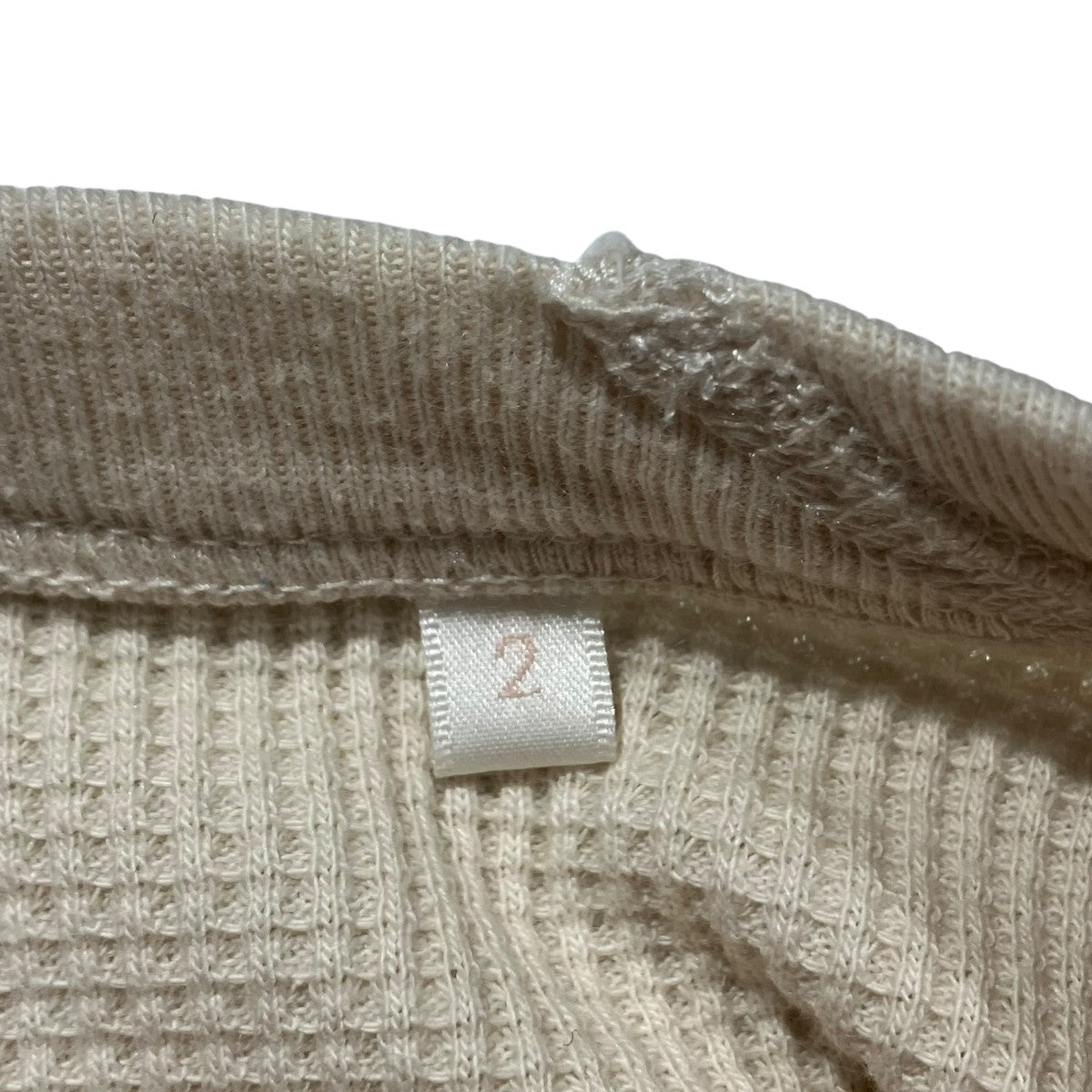 COMOLI コットンカシミヤ ワッフル長袖クルー長袖TシャツC03-05018 古着・中古-5枚目のアイテム画像
