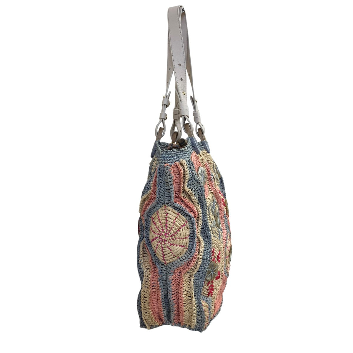 JAMIN PUECH BORSA IN RAFIA FUTUNAトートバッグ 古着・中古-2枚目のアイテム画像