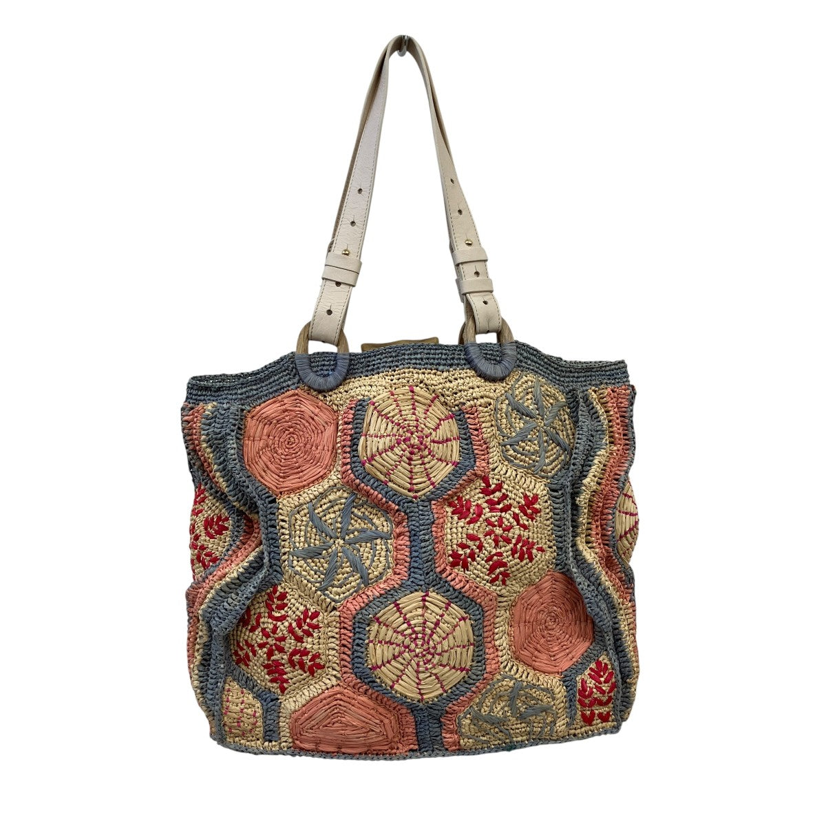 JAMIN PUECH BORSA IN RAFIA FUTUNAトートバッグ 古着・中古-3枚目のアイテム画像