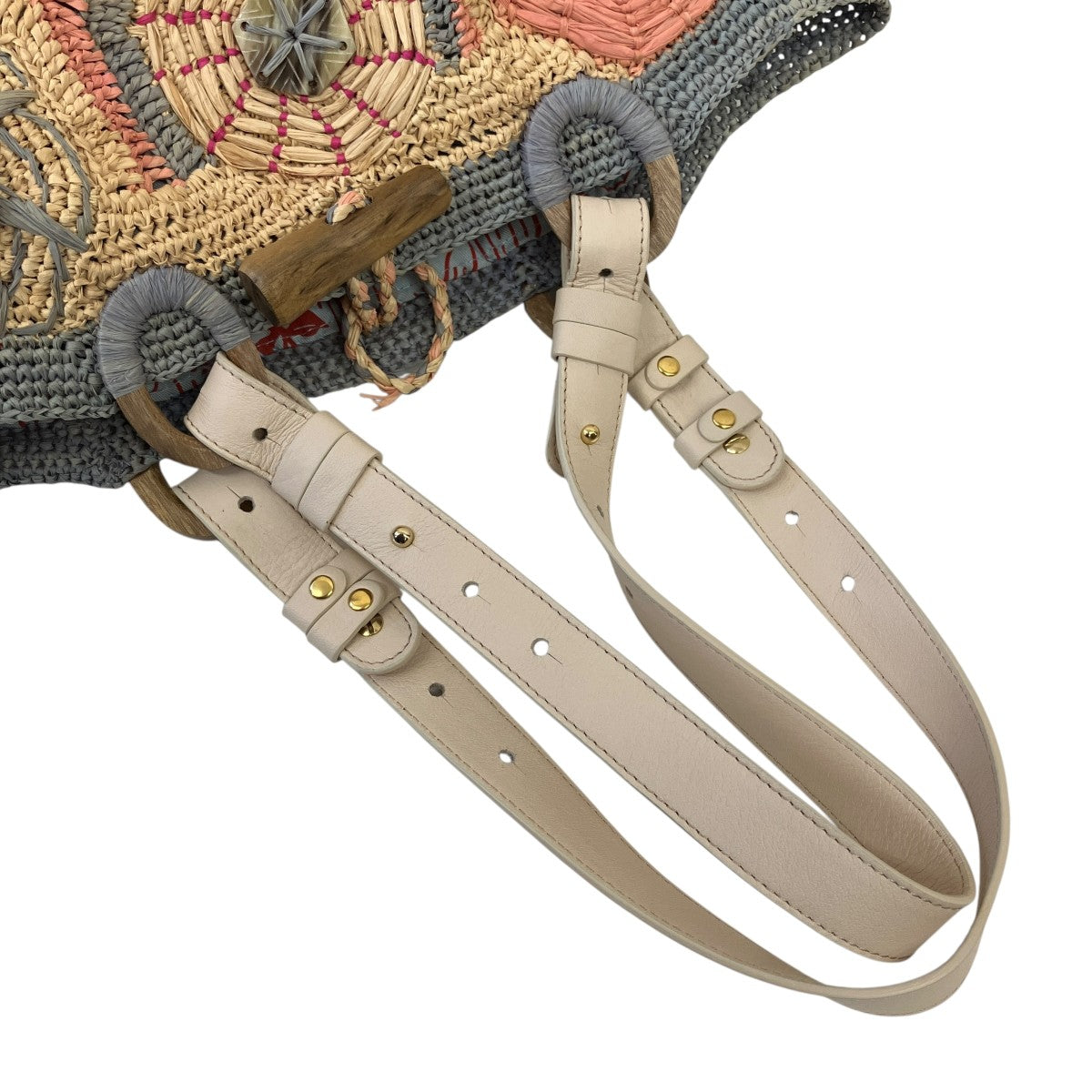 JAMIN PUECH BORSA IN RAFIA FUTUNAトートバッグ 古着・中古-5枚目のアイテム画像