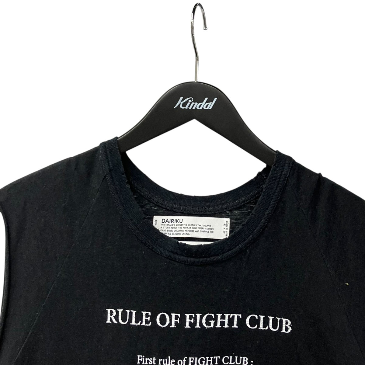 DAIRIKU 24AWノースリーブカットソーC-14 Rule No-Sleeve Tee 古着・中古-3枚目のアイテム画像